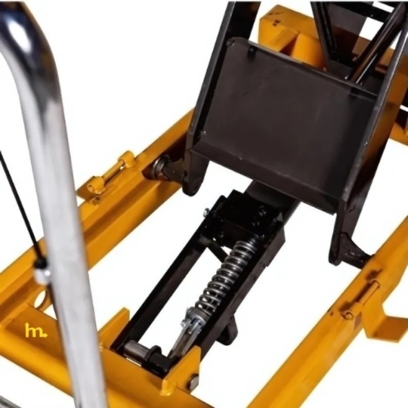 Zoom al mecanismo de la Mesa hidráulica 800 kg - plataforma: 1000x510 mm