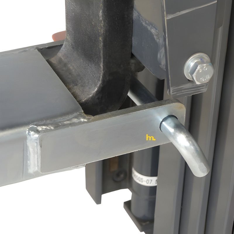 Vista de la estructura de las extensiones de horquillas longitud 1600 mm